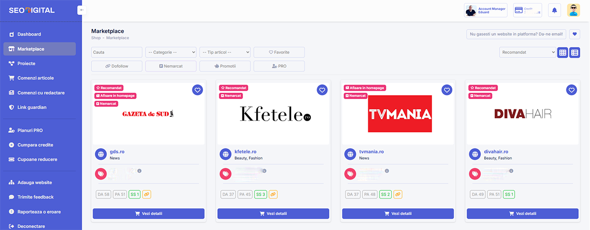 platformă de content marketing