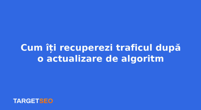 Cum îți recuperezi traficul după o actualizare de algoritm